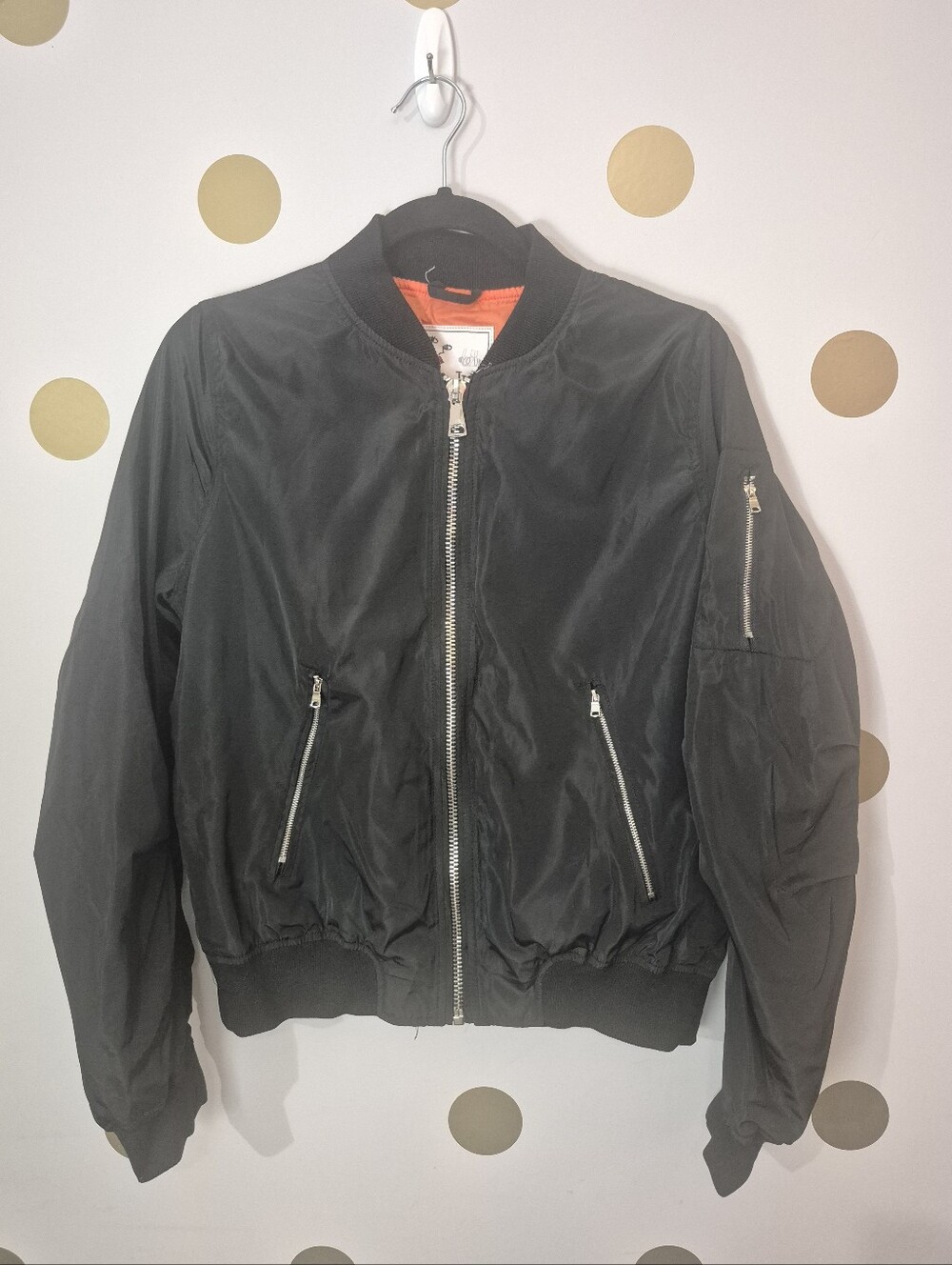 Deadstock NWT Black MA1 Bomber Jacket M New with Tags 2012 Vintage Style Flight